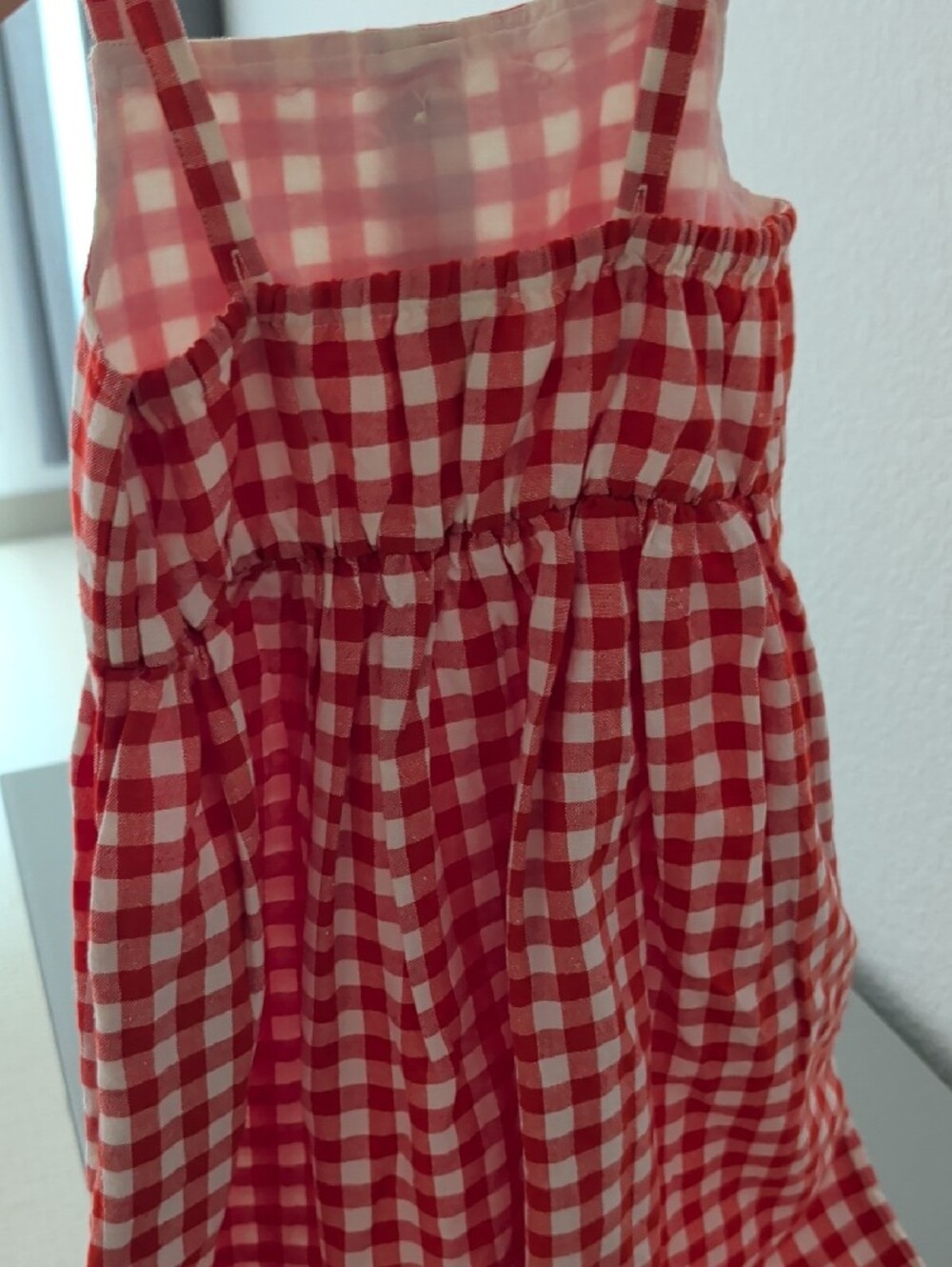 Red Gingham Girls Dress - Never Worn - Picture 4 of 6